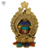 Photo-of-Special-Lord-Ganesh-Statue-with-Multicolour-Turquoise-work-11"-Facing-Right-side