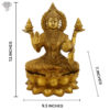 Photo of Goddess Lakshmi with Blessing Hands-12"-with measurements
