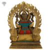 Photo of Artistic Ganesh Statue with Multicolour Turquoise work-20"-Back side