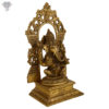Photo of Antic Finished Lord Ganesh with Arch in his back-13"-facing Left side