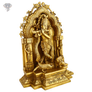 Photo of Beautiful Lord Krishna Statue with Arch-20"-Facing left side