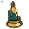 Photo of Beautiful Handcrafted Buddha Statue with Torquoise Work-21"-Back side