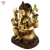 Photo of Shining Ganesh Statue with Blessing Hands-27"-Facing Right side