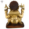Photo of Shining Ganesh Statue with Blessing Hands-27"-Backside