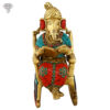 Photo of Very Unique Ganesh Statue Sitting on Chair-8"-Facing Front