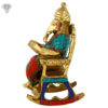 Photo of Very Unique Ganesh Statue Sitting on Chair-8"-Facing Right side