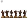 Photo of Six set of Lord Ganesh playing different musical instruments-7"-Backside