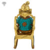 Photo of Very Unique Ganesh Statue Sitting on Chair-8"-Backside