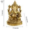 Photo of Very Special Ganesh Statue purely Handcrafted-11"-with Measurements