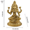 Photo of Very Special Goddess Lakshmi Statue Made from Cold cast Bronze-11"-with Measurements