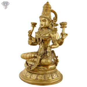Photo of Very Special Goddess Lakshmi Statue Made from Cold cast Bronze-11"-Facing Right side