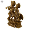 Photo of Beautiful Radha Krishna Statue Standing with peacock-14"-Facing Right side