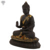 Photo of Beautiful Handcrafted Buddha Statue with Matte Finishing-9"-facing Right side