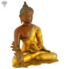 Photo of Beautiful Handcrafted Buddha Statue with Gold and Brown Finishing-10"facing Right side