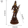 Photo of Beautiful Blessing Shiva with Unique Black Shining Look-15"-with Measurements