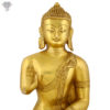 Photo of Beautiful Handcrafted Buddha Statue with Gold Finishing-12"-Zoomed in