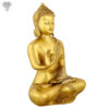 Photo of Beautiful Handcrafted Buddha Statue with Gold Finishing-12"-Facing left side