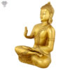 Photo of Beautiful Handcrafted Buddha Statue with Gold Finishing-12"-Facing Right side