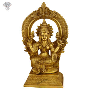 Photo of Goddess Lakshmi with Blessing Hands-18"-Facing Front