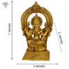 Photo of Goddess Lakshmi with Blessing Hands-18"-with measurements