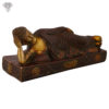 Photo of Beautiful Handcrafted Buddha Statue with Copper Finishing-5"-Facing left side