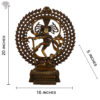 Photo of Very Artistic Nataraja Statue with 3-t-oned Colouring-20"-with Measurements