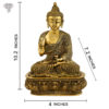 Photo of Very Special Buddha Statue with Antic Finishing-10"-with measurements