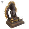 Photo of Beautiful Handcrafted Buddha Statue with Gold and Black Matte Finishing-11"-facing Left side