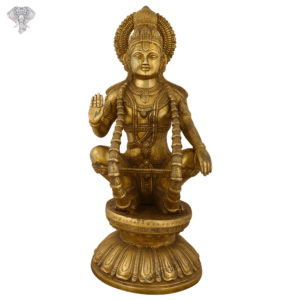 Photo of Very Beautifully Carved Ayyappa Statue-20"-Facing front