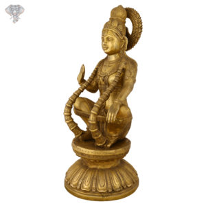 Photo of Very Beautifully Carved Ayyappa Statue-20"-Left side