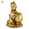 Photo of Cute Bala Krishna with Pot full of Butter-7"-facing Left side