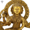 Photo of Goddess Durga sitting on Lion with Sword on her hand-18"-Zoomed in