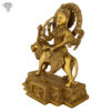 Photo of Goddess Durga sitting on Lion with Sword on her hand-18"-Facing Right side