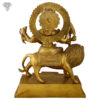 Photo of Goddess Durga sitting on Lion with Sword on her hand-18"-Back side