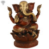 Photo of Very Special Ganesh Statue with Maroon colour Finishing-9"-facing Left side