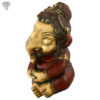 Photo of Cute Kid Ganesh with Maroon Finishing-8"-facing Right side
