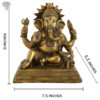 Photo of Rare Ganesh Statue with Antic finishing-9"-with measurements