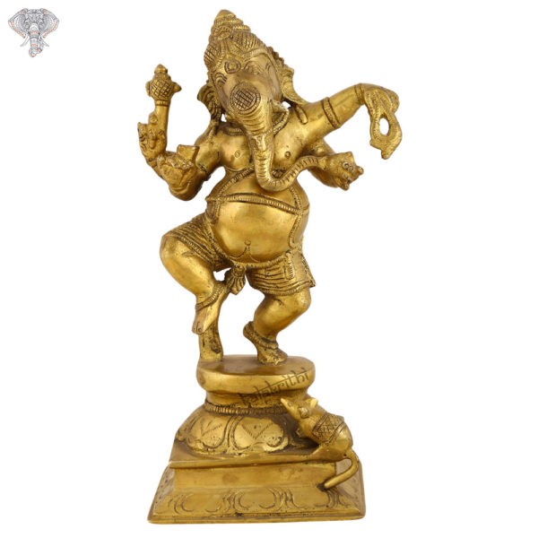 Photo of Very Special Dancing Ganesha Statue-9"Facing Front
