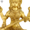 Photo of Very Special Sharada Statue with Gold Colour finishing-12"-Zoomed in