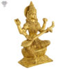 Photo of Very Special Sharada Statue with Gold Colour finishing-12"-Facing left side