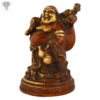 Photo of Laughing Buddha with Maroon finishing-7"-facing Left side