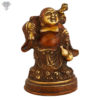 Photo of Laughing Buddha with Maroon finishing-7"-facing Right side