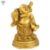 Photo of Laughing Buddha with Gold finishing 7"-facing Left side