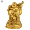 Photo of Laughing Buddha with Gold finishing 7"-facing Right side