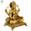 Photo of Goddess Durga Statue Sitting on Thrown-9"-facing Left side