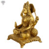 Photo of Goddess Durga Statue Sitting on Thrown-9"-facing Right side