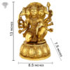 Photo of Panchamukhi Hanuman | 5-faced Hanuman Statue-13"-with Measurements