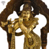 Photo of Artistic Standing Krishna Statue Playing Flute-14"-facing Left side