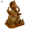 Photo of Very Unique Ganesh Statue with Copper Coloured Matte finishing-12"-facing Left side