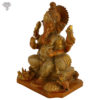 Photo of Very Unique Ganesh Statue with Copper Coloured Matte finishing-12"-facing Right side
